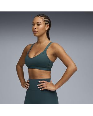 PUMA Shape Moisture Wicking, Low Impact Sports Bra - Blue