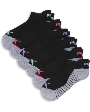 PUMA Half-Terry Low Cut Socks (6 Pairs) - Black