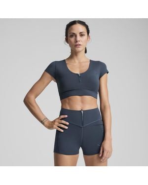 PUMA Crop-top Zippé X Pamela Reif - Bleu