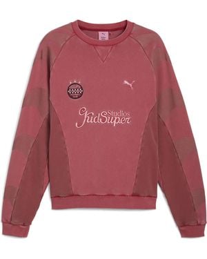 PUMA X Kidsuper Crew Sweater Herren, Select, Dark Crimson - Rot