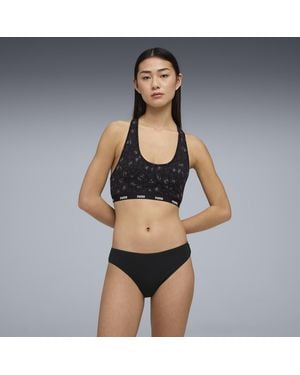 PUMA Slip Da Donna (Confezione Da 3) Abbigliamento, Nero
