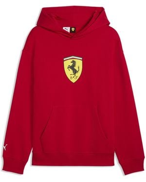 PUMA Scuderia Ferrari Shield Hoodie - Red