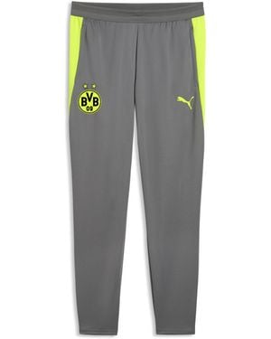 PUMA Pantalones De Entrenamiento Borussia Dortmund De Corte Ajustado Para Hombre, Accesoiros, Gris