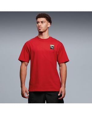 PUMA Graphic Box Ldn T-Shirt - Red