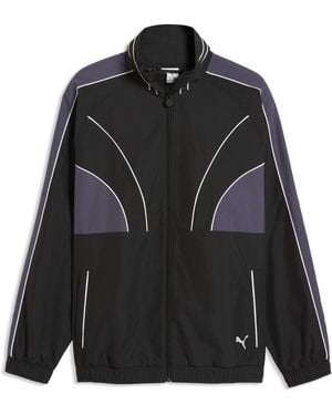 PUMA T7 Relaxed Woven Track Jacket - Black