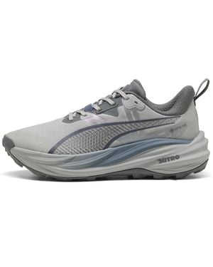 PUMA Voyage Nitro 4 Gore-Tex Waterproof Trail Running Shoes - Gray