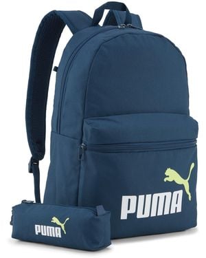 PUMA Phase 20 L Rucksack-Set, Accessoires - Blau