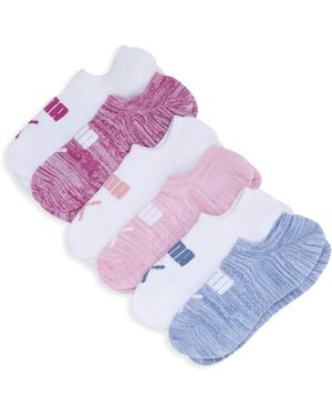 PUMA Non-Terry Sneaker Socks (6 Pairs) - Purple