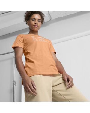 PUMA Cheetah Box Logo T-Shirt - Natural