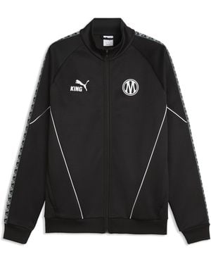 PUMA Chaqueta De Calentamiento Olympique De Marseille King Con Cierre Completo Para Hombre, Accesoiros, Negro
