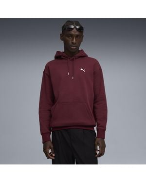 PUMA Wardrobe Essentials Relaxed Fleece Hoodie Herren - Rot