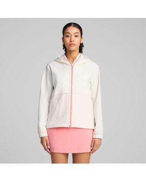 PUMA Ripguard Jack Met Volledige Rits Voor Roze/Wit