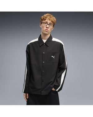 PUMA Camicia T7 Dal Taglio Morbido Da Uomo, Accessori, Nero