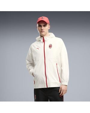 PUMA Giacca Con Zip Ac Milan Tech Dal Taglio Morbido Da Uomo, Abbigliamento, Grigio - Neutro