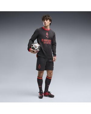 PUMA Shorts Ac Milan 26/27 Para Hombre, Accesoiros, Gris - Negro