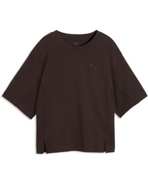 PUMA Her Relaxed T-Shirt - Brown