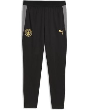 PUMA Pantalones De Entrenamiento Manchester City De Corte Semiajustado Para Hombre, Accesoiros, Negro