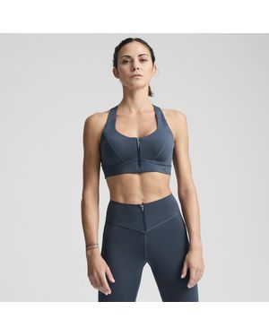 PUMA X PAMELA REIF Sport-BH mit Reißverschluss - Blau