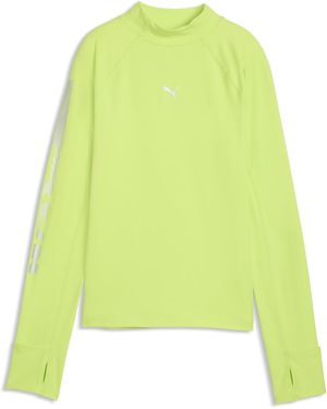 PUMA Brightstride Cloudspun Long Sleeve T-Shirt - Green