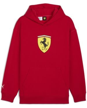 PUMA Scuderia Ferrari Sportswear Shield Hoodie Herren - Rot