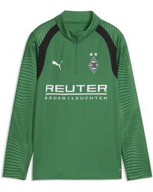 PUMA Borussia Mönchengladbach Trainingstop Mit Reißverschluss Bis Zum Hals Teenager, Accessoires - Grün