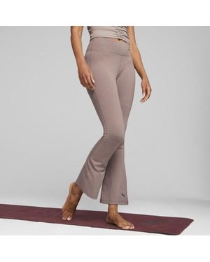 PUMA Studio Yogini Luxe Flare Training Pants - Brown
