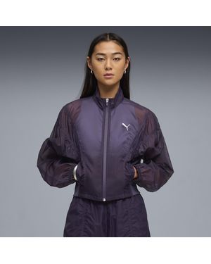 PUMA Chaqueta Tejida Extragrande Dare To Para Mujer, Ropa, Morado