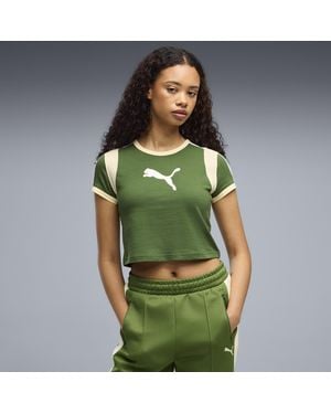 PUMA Graphics Ringer Baby T-Shirt - Green