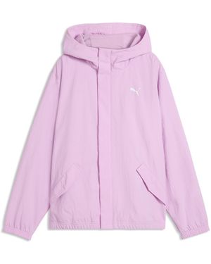 PUMA Chaqueta Holgada Con Forro De Felpa Juvenil, Accesoiros, Rosa - Morado