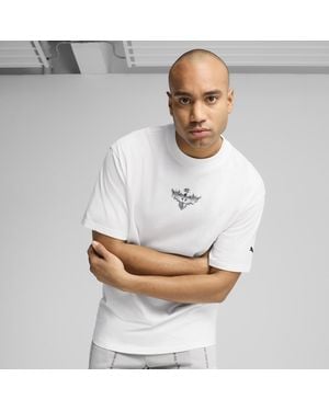 PUMA T-Shirt Da Basket Melo Alwayz On 1 Da Uomo - Bianco