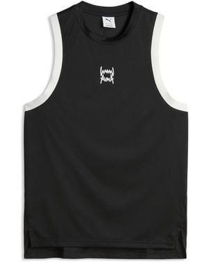 PUMA Fundamentals Mesh Tanktop Voor Maat - Zwart