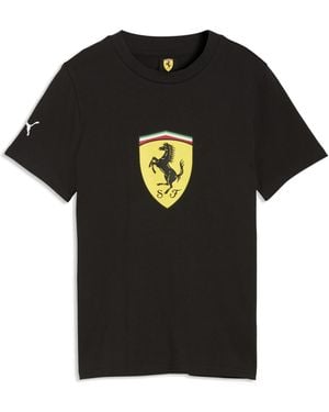 PUMA Scuderia Ferrari Colourot Shield T-Shirt Teenager, Accessoires - Schwarz