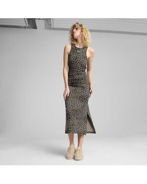PUMA Vestito Con Stampa Integrale Leo Luxe Da Donna - Nero