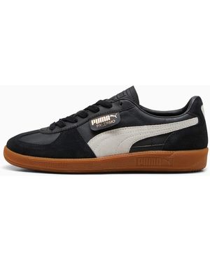 PUMA Palermo Leren Sneakers Uniseks - Zwart