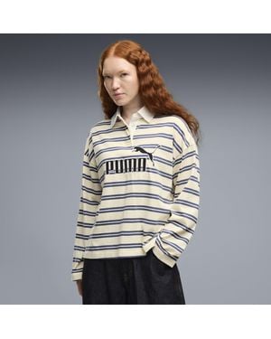PUMA Polo Da Rugby Oversize Con Logo Essentials Elevated No.1 Da Donna, Accessori, Giallo