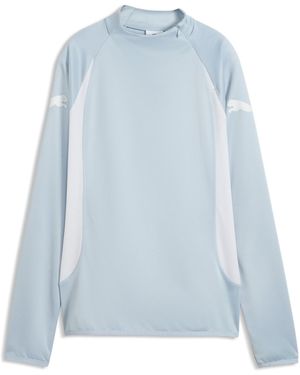 PUMA Maglia Con Zip Corta Individualblaze Da Donna, Accessori, Blu