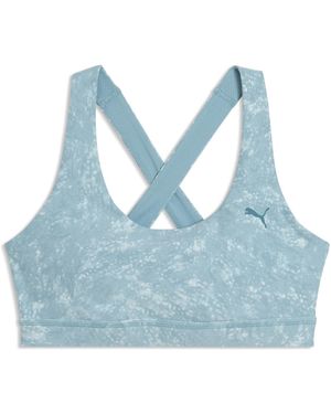 PUMA Cloudspun Sport-Bh Mit Print Damen, Accessoires - Blau