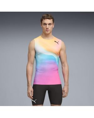 PUMA Race Day Track & Field Tight Running Top - Purple