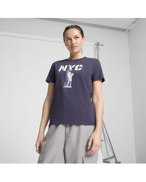 PUMA Nyc Flagship Big Liberty T-Shirt - Blue