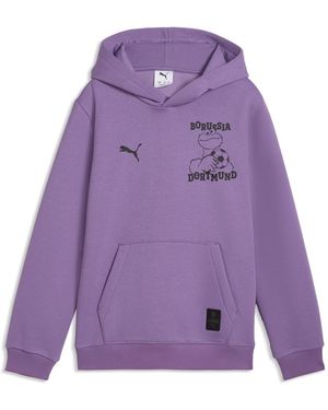 PUMA Felpa Con Cappuccio Borussia Dortmund X Sesame Street Per Ragazzi, Accessori, Viola