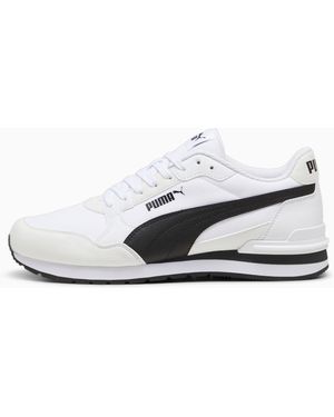PUMA St Runner V3 L Sportschoenen, Grijs/Wit, Maat 35,5