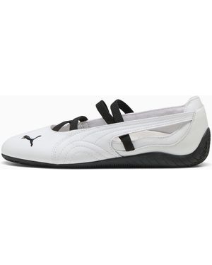 PUMA Speedcat Ballet Leren Schoenen Voor Wit/Zwart