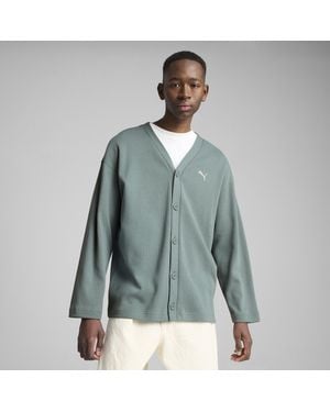 PUMA Wardrobe Ess Relaxed Cardigan Herren - Grün