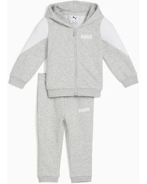 PUMA Essentials Logo Set Met Volledige Rits En Capuchon - Wit