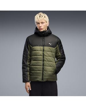 PUMA Essentials Gewatteerd Jack Met Capuchon Voor Maat - Groen