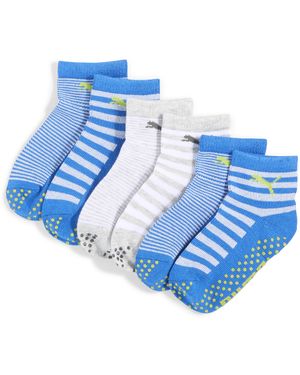 PUMA Calcetines Classic Infantiles, Paquete De 6 Pares, Shop, Azul