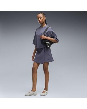 PUMA Falda Elástica En 4 Direcciones Tech Sense Para Mujer, Ropa, Gris - Azul