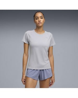 PUMA Velocity Lauf-T-Shirt Damen, Kleidung - Grau