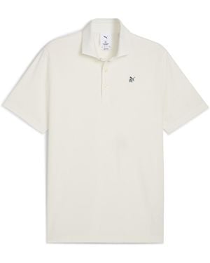 PUMA Polo De Golf Jacquard X Reigning Champ Mattr Para Hombre - Blanco