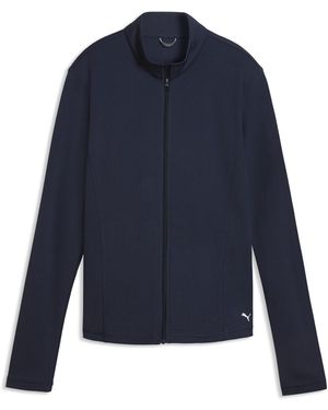 PUMA Pure Textured Full-Zip Golf Jacket - Blue